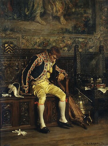 A Footman Sleeping