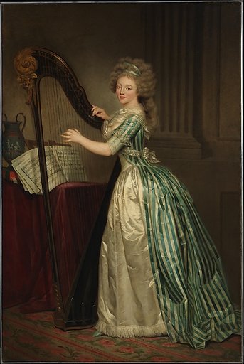 Self-Portrait with a Harp
