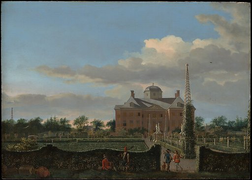 The Huis ten Bosch at The Hague and Its Formal Garden (View from the South)