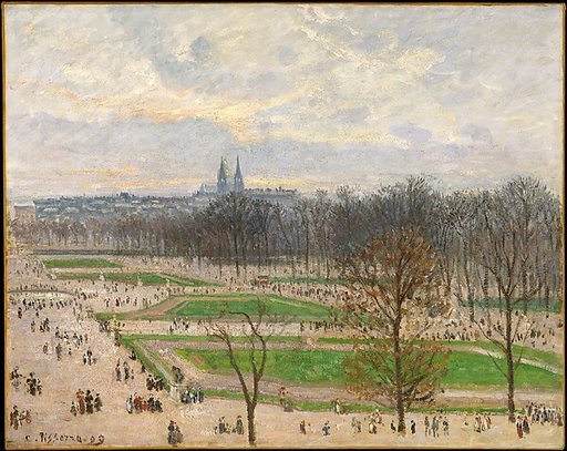 The Garden of the Tuileries on a Winter Afternoon