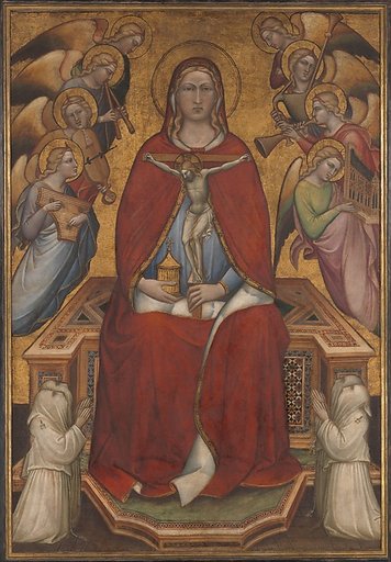 Saint Mary Magdalen Holding a Crucifix; (reverse) The Flagellation