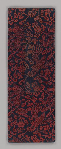 Sutra Cover with Dragons and Phoenixes amid Floral Scrolls