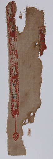 Tunic Fragment with Lions and Putti