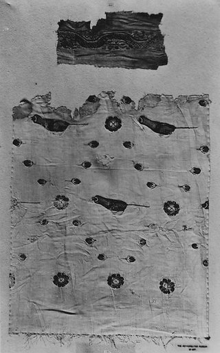 Fragment of a Tunic with a Serpent Motif Shoulder Band