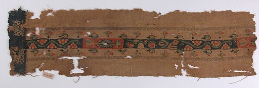 Fragment with Tapestry-Weave Band and  Applied Border