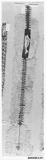 Fragment if a Tunic with a Fish Motif Shoulder Band