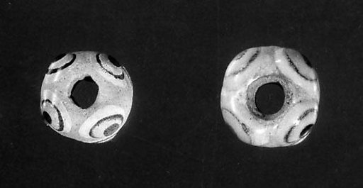 Two Black and White Beads