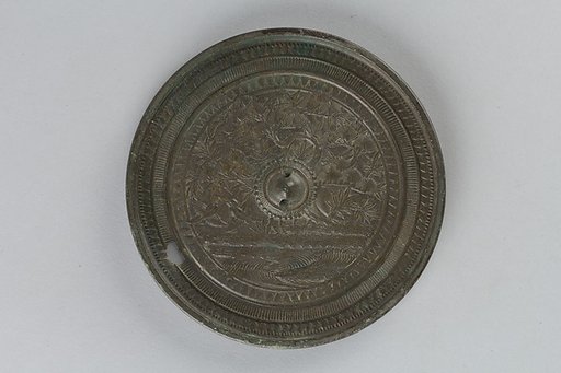 Mirror with Decoration of Paradise of the Immortals
