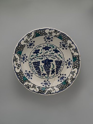 Plate with Grapes