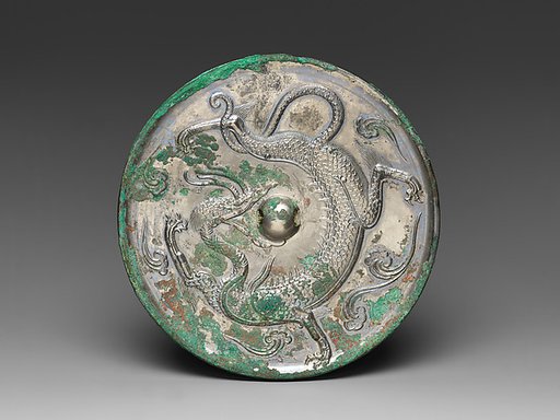 Mirror with dragon