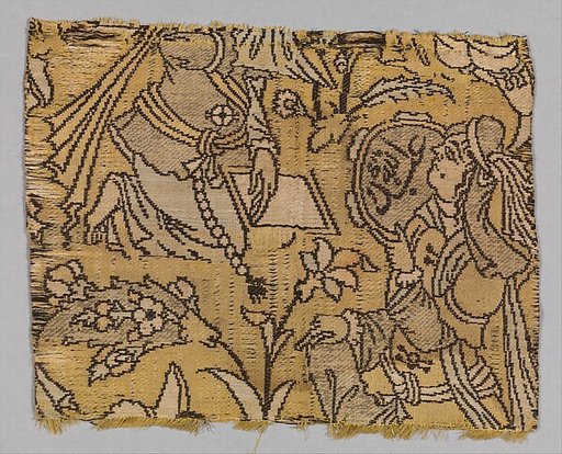 Fragment with a Garden Scene