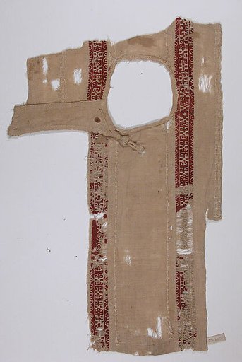 Tunic Fragment with Button Closure
