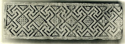 Fragment from a Frieze with Meander Pattern and Diamond-Shaped Rosettes
