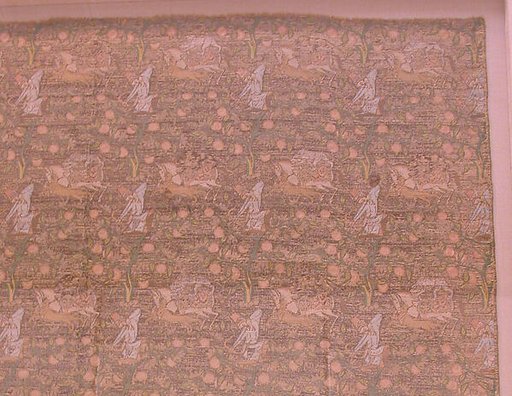 Brocade with Hunting Scene