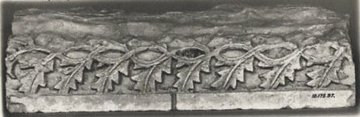 Fragment of Molding with a Leaves Pattern