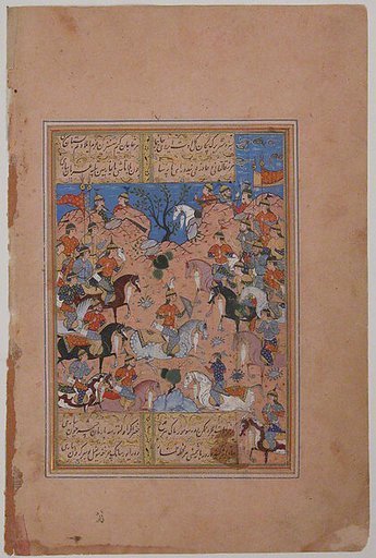 "A Tournament at Arms", Folio from a Divan (Collected Works) of Mir 'Ali Shir Nava'i