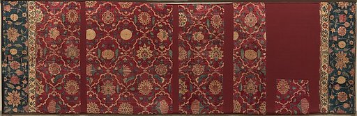 Fragments of a Trellis Pattern Carpet