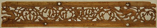 Foliated Scrolls Inhabited by Monkeys