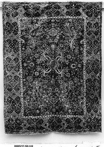 Carpet with Tree and Bird Design