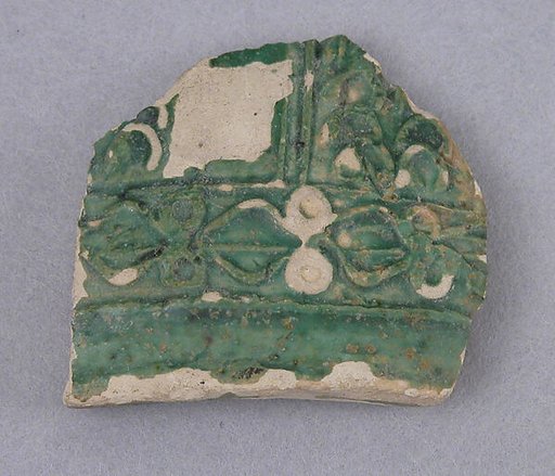 Fragments of Molded Glazed Ceramics