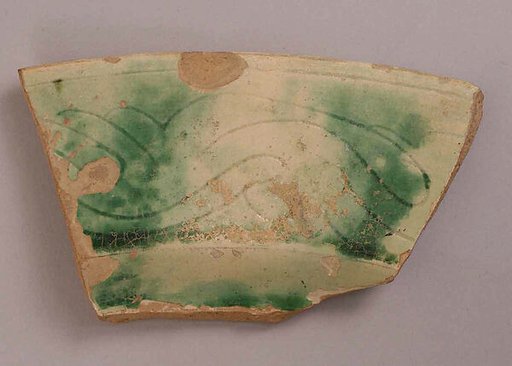 Two Fragments of Splashed Sgraffito Ware