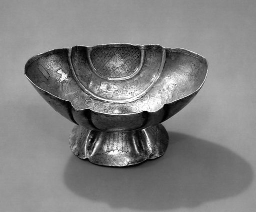 Cup with figures in a landscape
