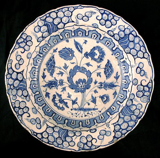 Footed Bowl with Lotuses