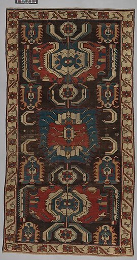Carpet with a Geometricized Medallion Design