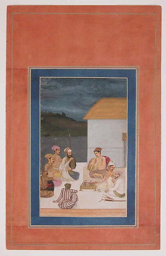 "Prince With his Courtiers and Musicians", Folio from the Davis Album