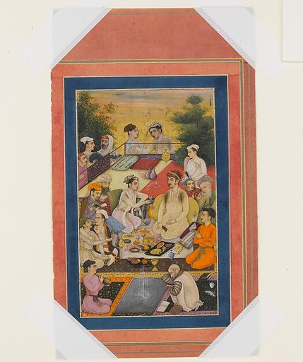 "Prince Feasting on a Balcony", Folio from the Davis Album