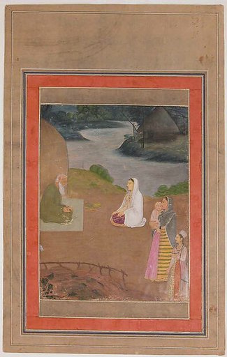 "Women Visiting a Hermit", Folio from the Davis Album