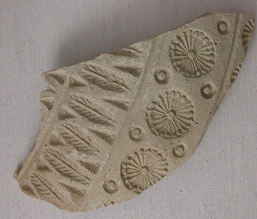 Fragment with Stamped Leaves and Rosettes