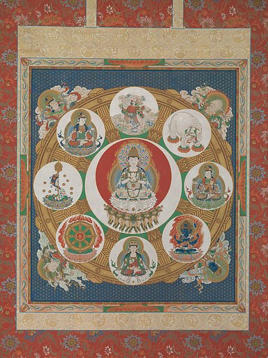 Mandala of the One-Syllable Golden Wheel ((Ichiji kinrin mandara zu)