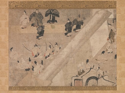 "Imperial Visit to the Great Horse Race at the Kaya-no-in Mansion"  from the Tale of Flowering Fortunes