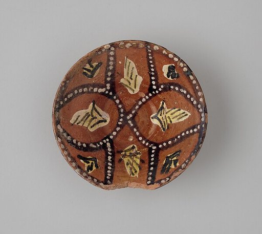 Bowl with Polychrome Decoration on a Red Slip Ground