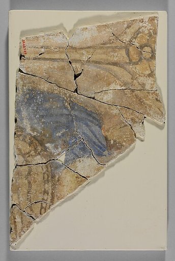 Shoulder of a Figure with Blue Drapery