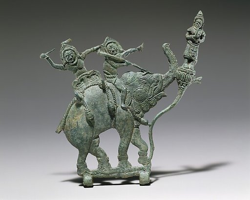 Demons on an Elephant with Adorant
