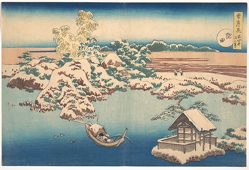 Snow on the Sumida River (Sumida), from the series, Snow, Moon, and Flowers (Setsugekka)
