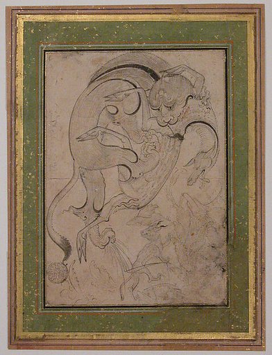 Lion Attacking an Antelope