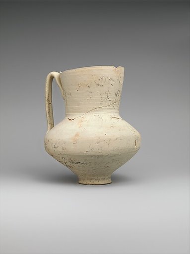 Unglazed Jug with Writing