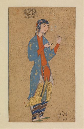 Portrait of a Lady Holding a Flower