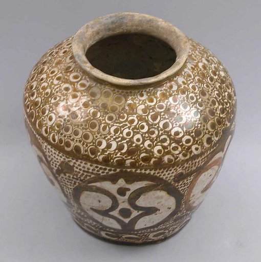 Luster Jar with Medallions and Peacock-Eye Pattern