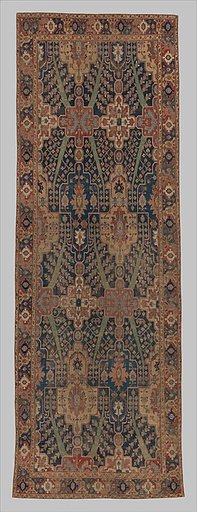 Carpet with Tree and Cartouche Design
