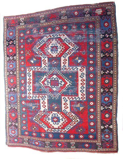 Double-Ended Bellini-Design Kazak Carpet