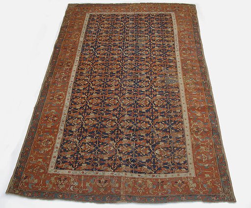 Lotus-Patterned Ushak Carpet