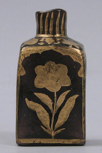 Bottle with Gilded Flowers