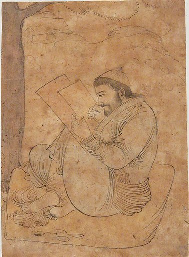 Seated Man Painting or Writing