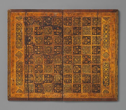 Painted and Inlaid Game Board