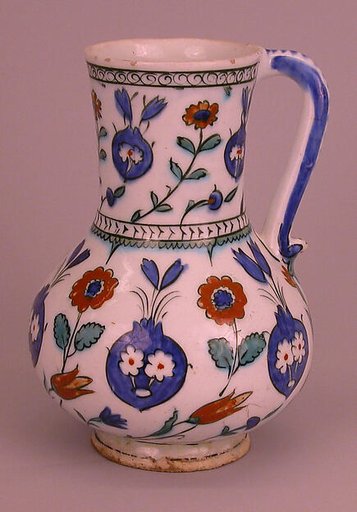 Ewer with Floral Design