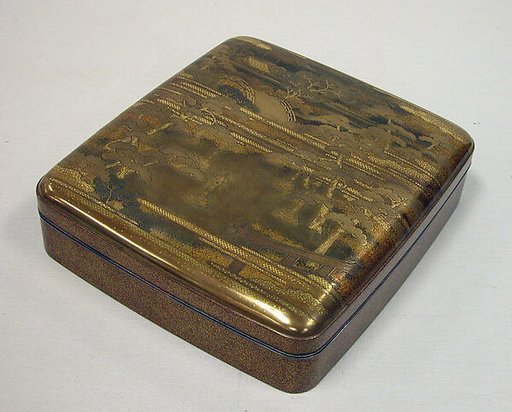 Writing Box with Design of the Sumiyoshi Shrine